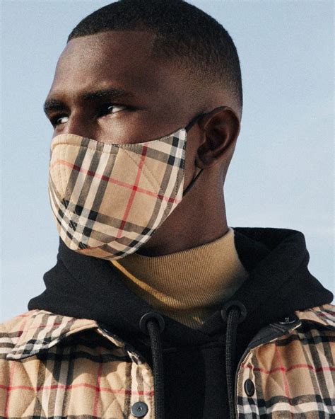 burberry face mask pattern|Burberry releases face mask with signature check pattern.